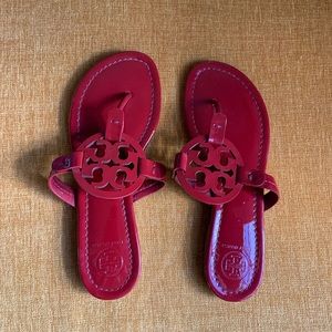 Red Tory Burch slippers